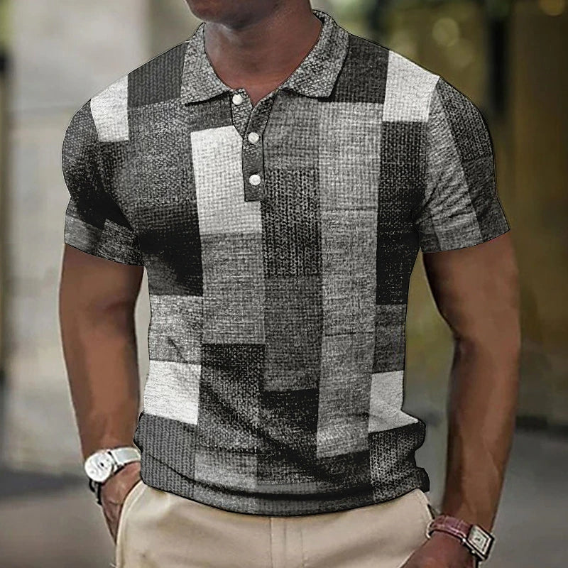 Herren Farbblock Poloshirt | Kurzarm