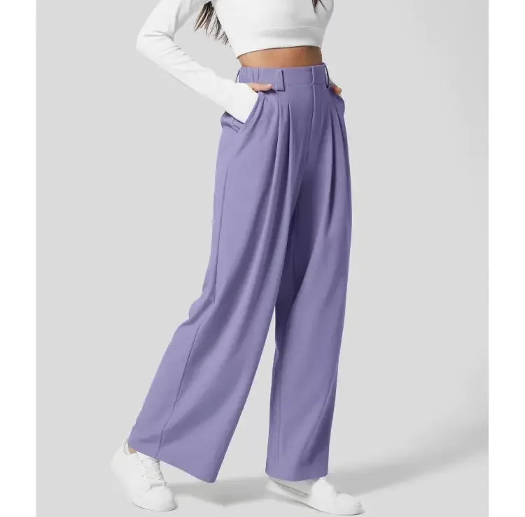 Damen Weit Bein Sommerhose | Hoch Tailliert