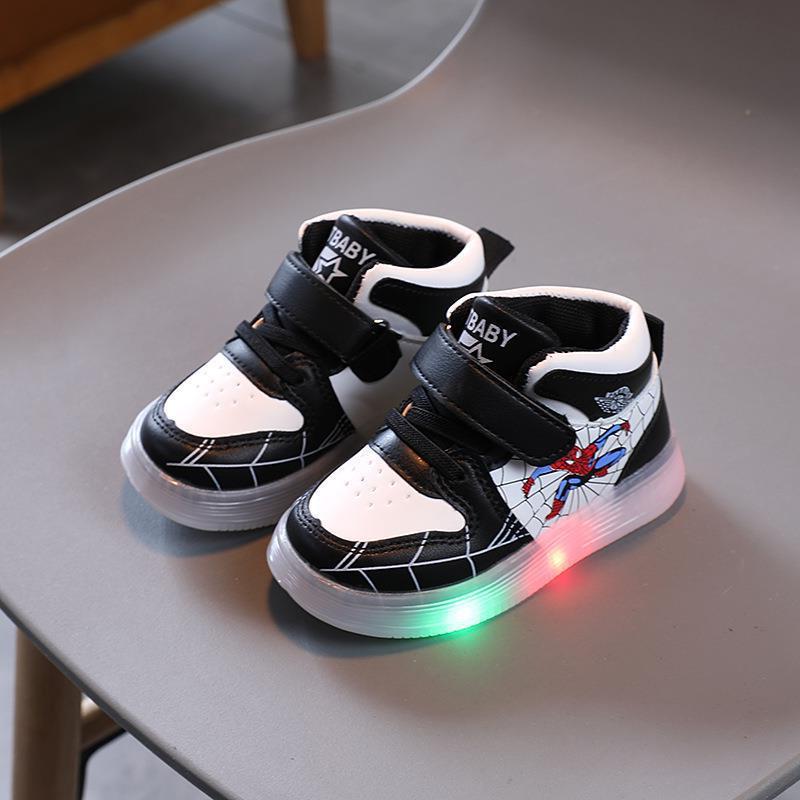 Kinder LED-Leuchtsohle Schuhe | mit Klettverschluss