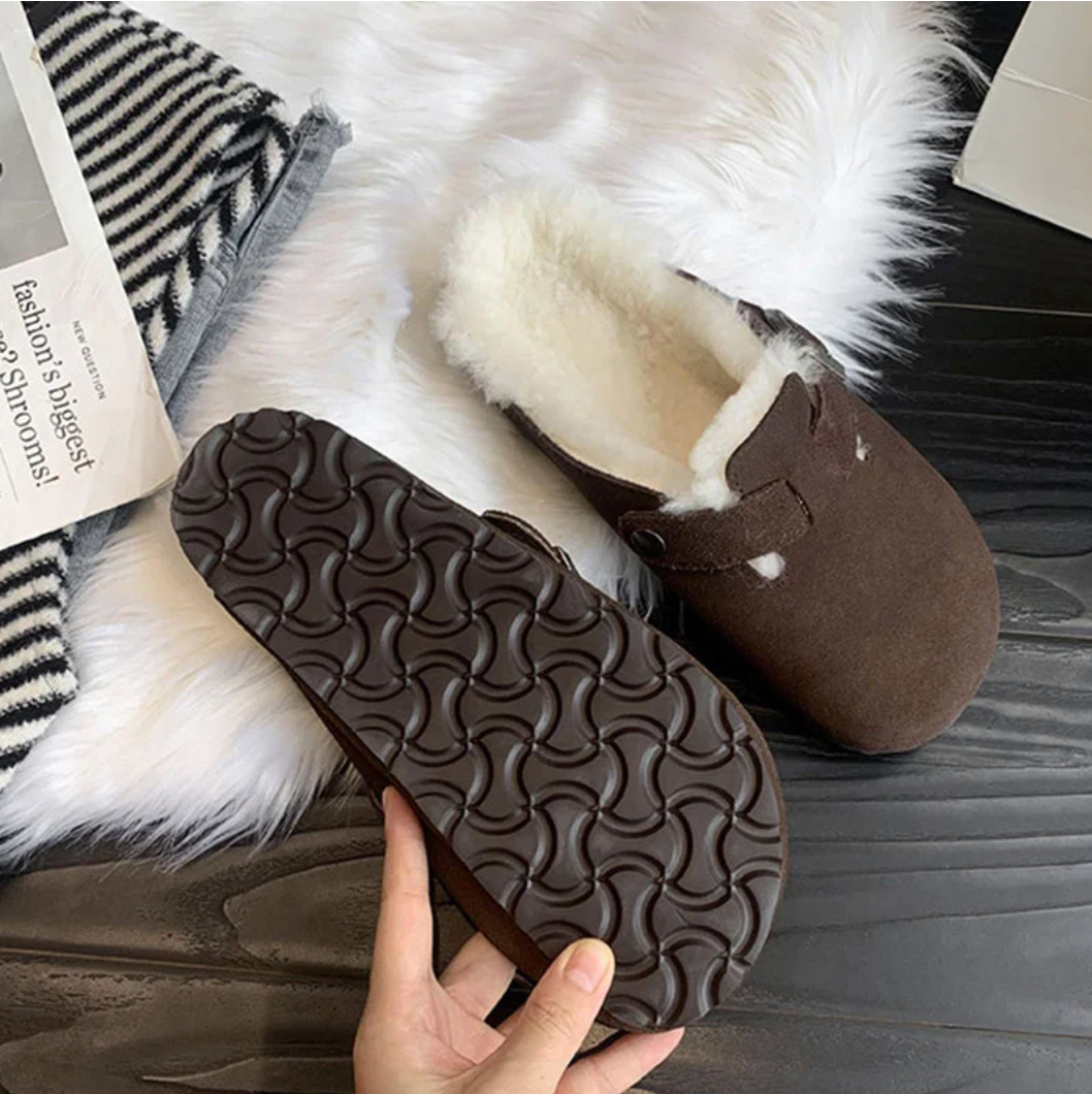 Damen Gefütterte Clogs Hausschuhe | Bequem