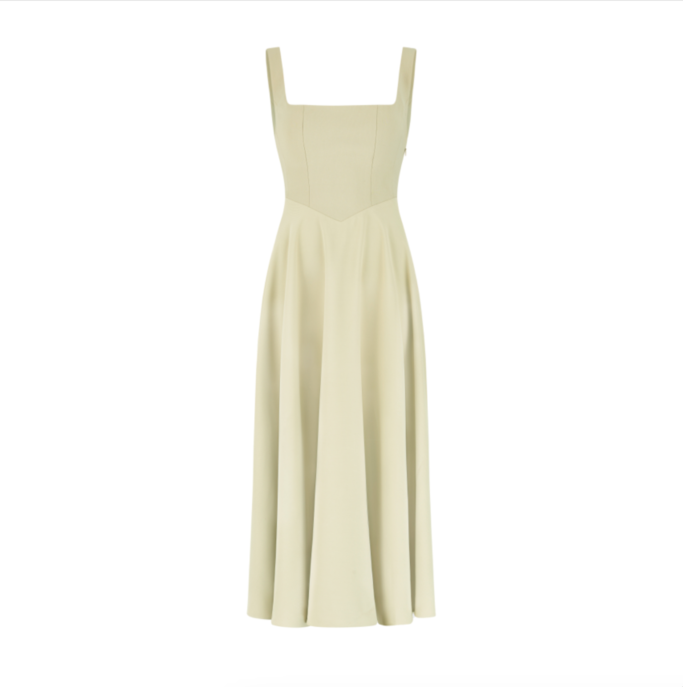 Damen A-Linien Quadratischer Hals Abendkleid | Maxi
