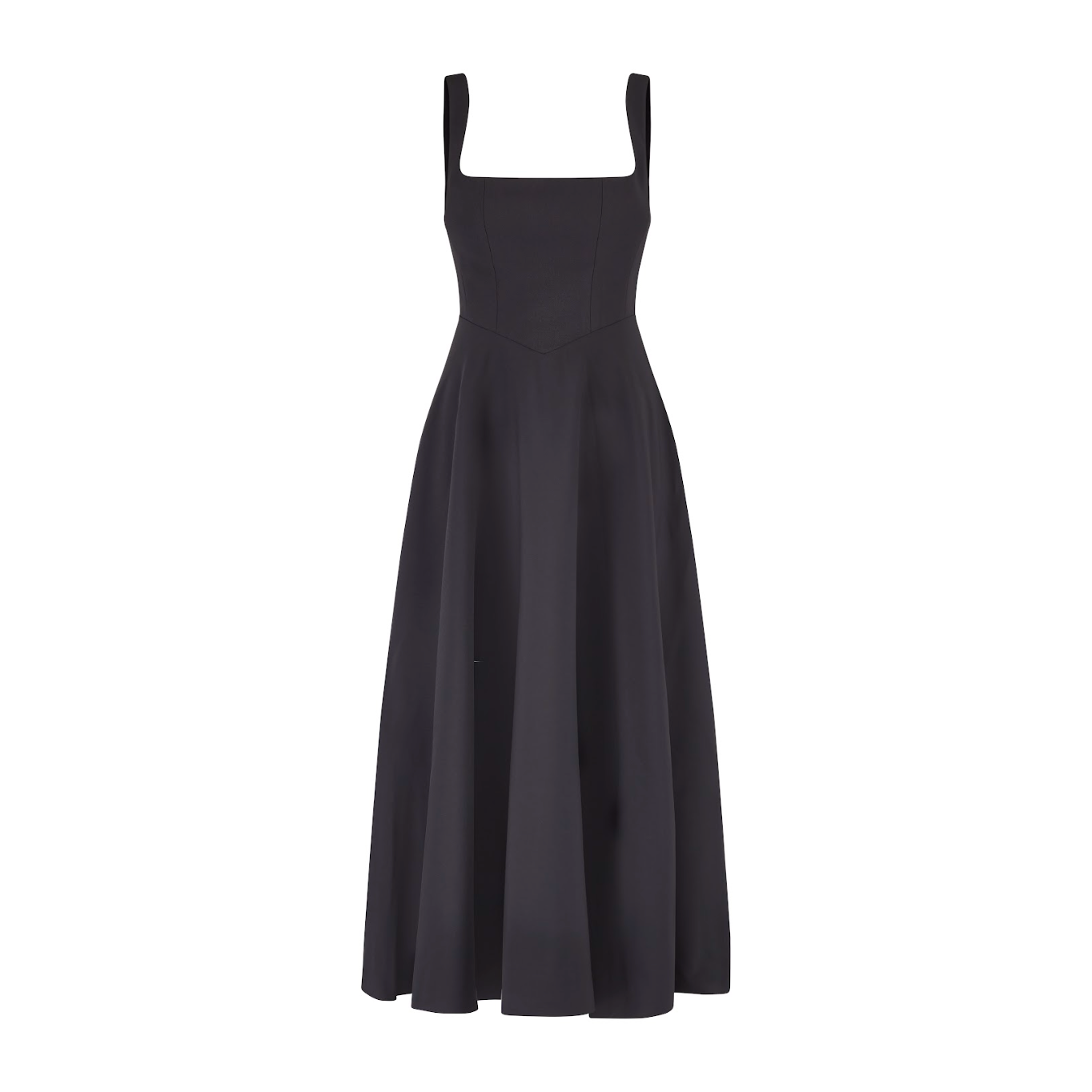 Damen A-Linien Quadratischer Hals Abendkleid | Maxi