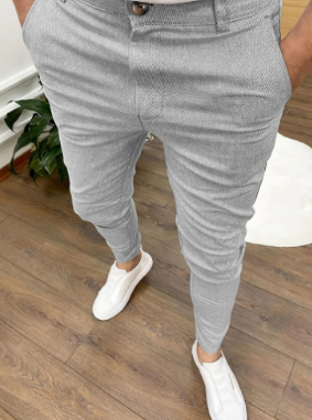 Herren Lässige Chino-Hose | Schmale Passform