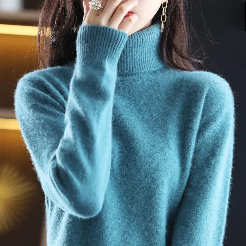 Damen Warm Rollkragenpullover | Elegant