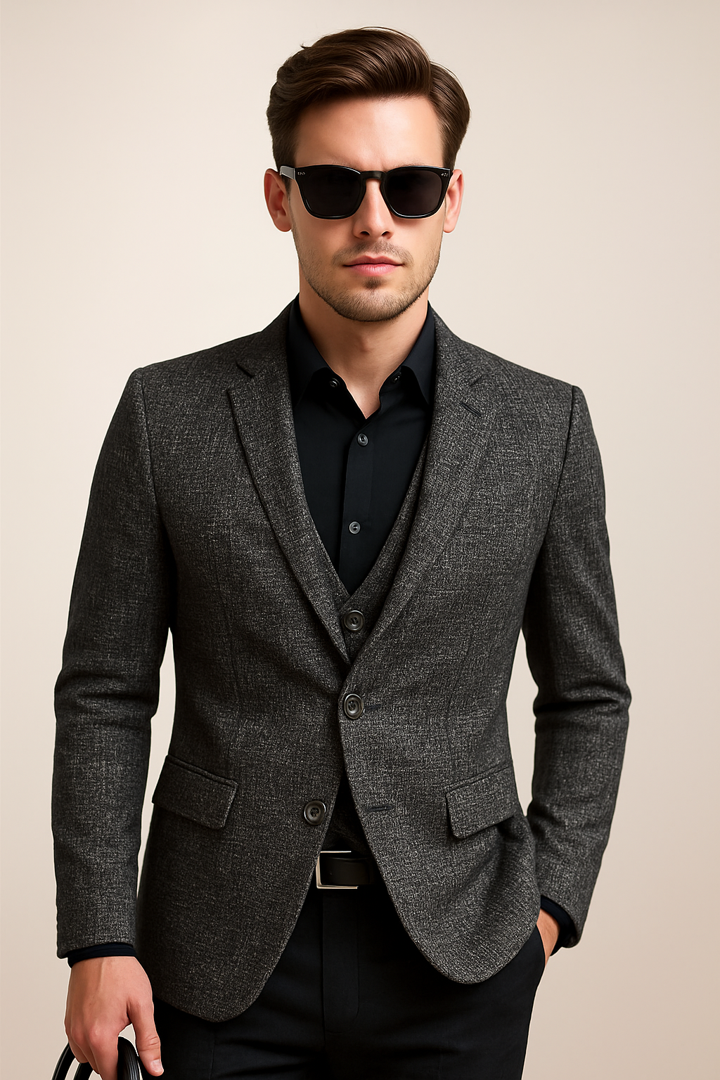 Herren Formell Langarm Blazer | mit Fallendem Revers