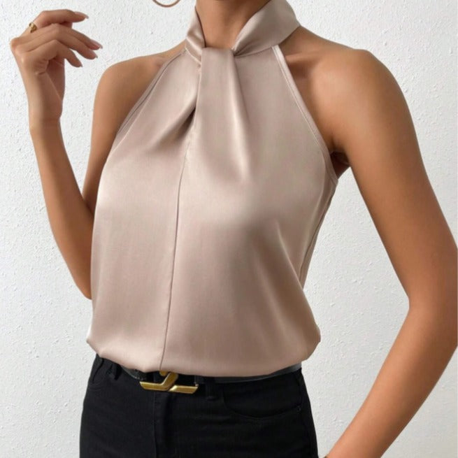 Damen Party Neckholder-Top | Ärmellos