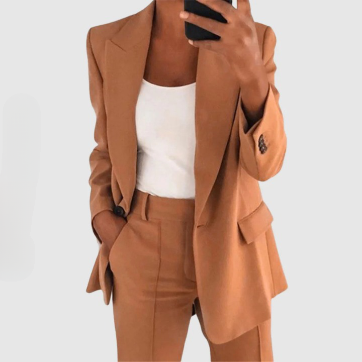 Damen 2-Teiliger Formeller Hosenanzug | Blazer und Hose