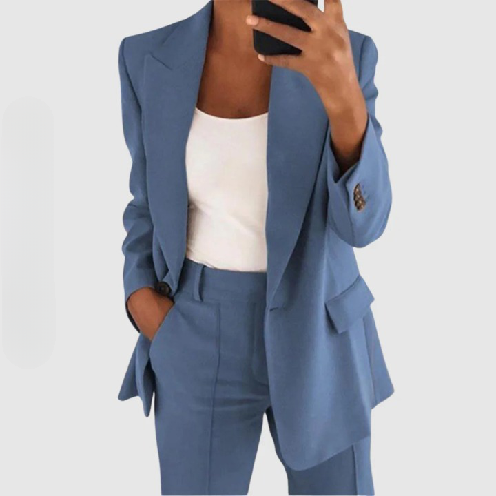 Damen 2-Teiliger Formeller Hosenanzug | Blazer und Hose