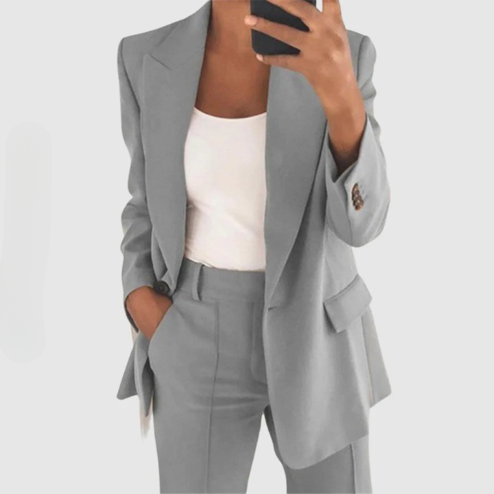 Damen 2-Teiliger Formeller Hosenanzug | Blazer und Hose
