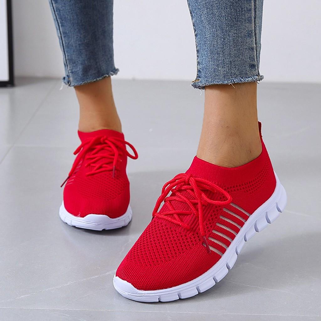 Damen Lässig Hineinschlüpfen Sneaker | Schnürverschluss