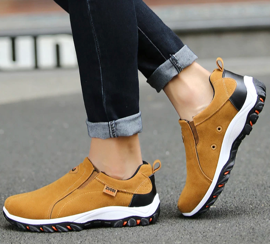 Herren Reinschlüpfen Wanderschuhe | Runde Zehenpartie