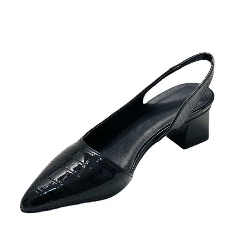 Damen Blockabsatz Pumps | Spitz Zulaufend