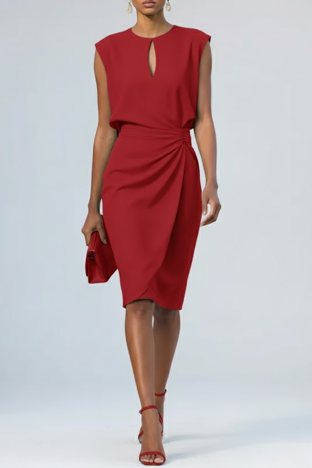 Damen Cocktail Etuikleid | Midi