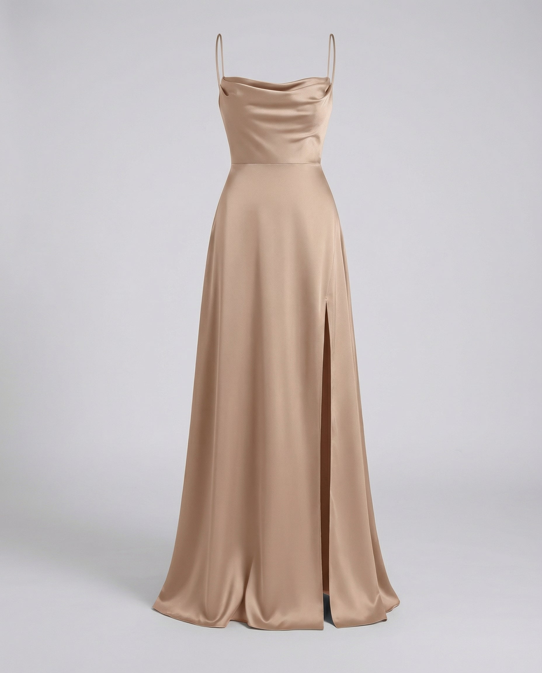 Damen Abendkleid mit Hohem Schlitz | Maxi