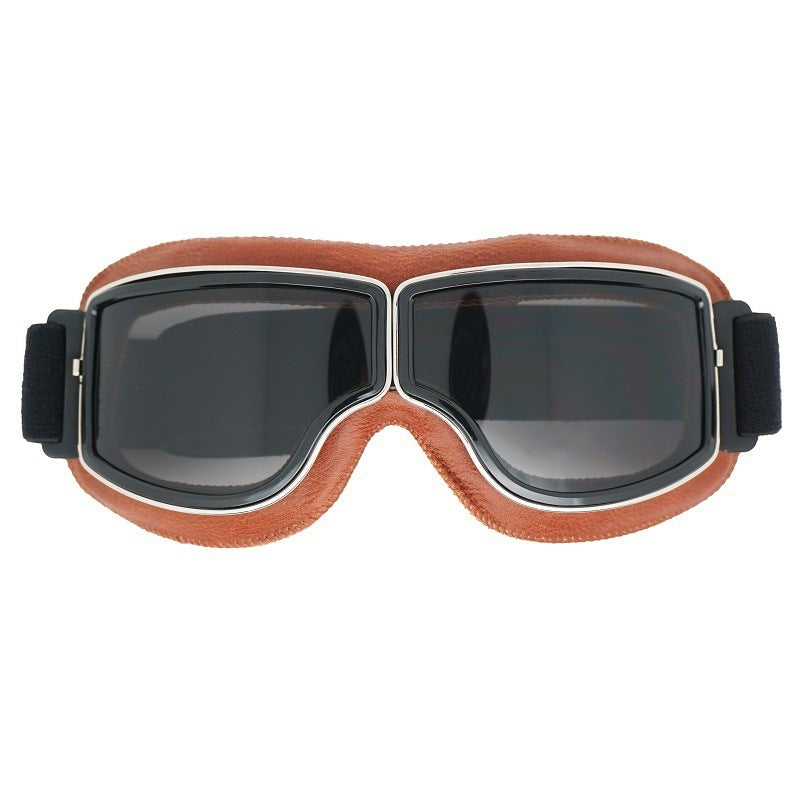 Herren Vintage Motorradbrille | Polarisiert
