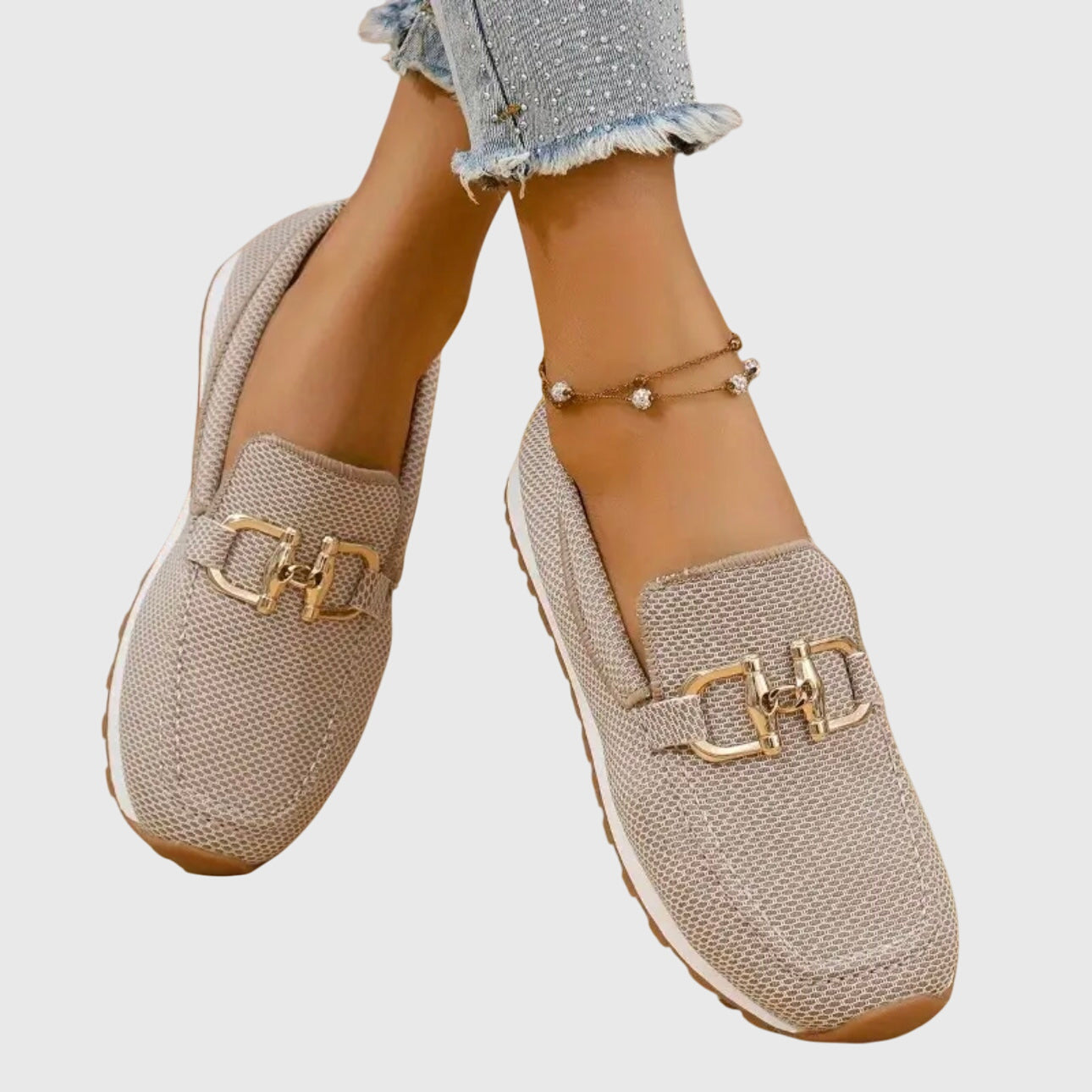 Damen Flache Reinschlüpfen Loafers | Gehen