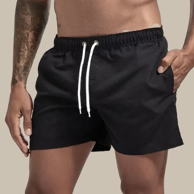 Herren Sommer Badeshorts | mit Kordelzug und Seitentaschen