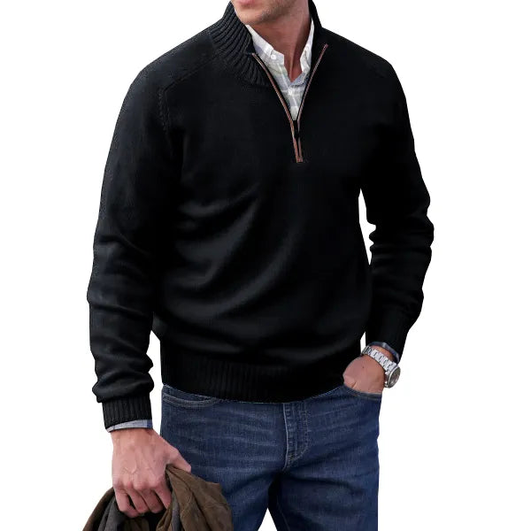 Herren Elegant Pullover | Reißverschluss