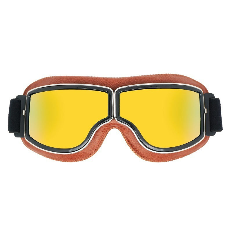 Herren Vintage Motorradbrille | Polarisiert
