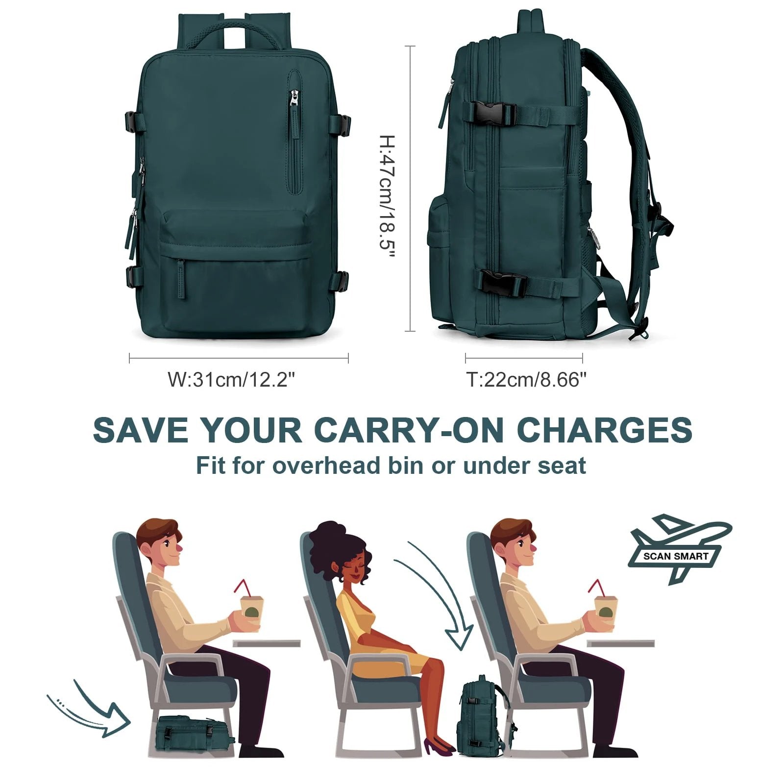 Damen Modern Rucksack | Groß