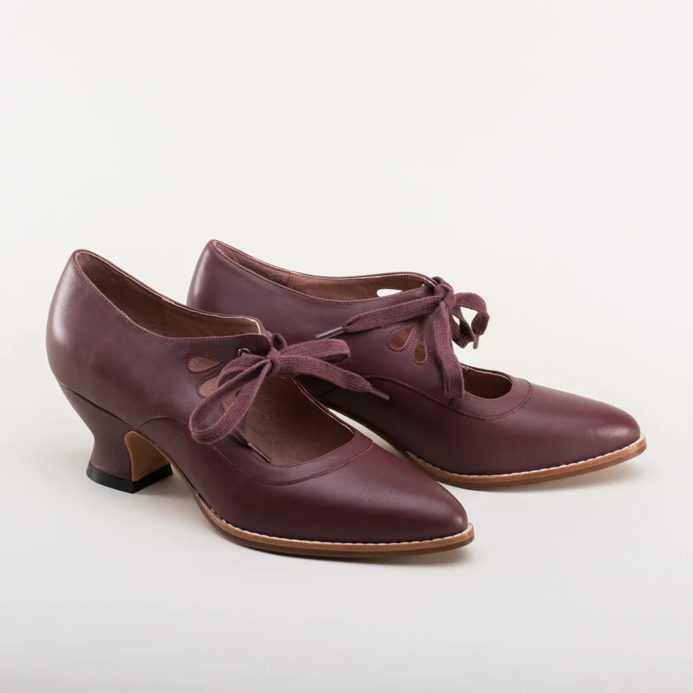 Damen Vintage High Heels | Schnüren