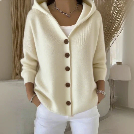 Damen Kapuzen Cardigan | Warm
