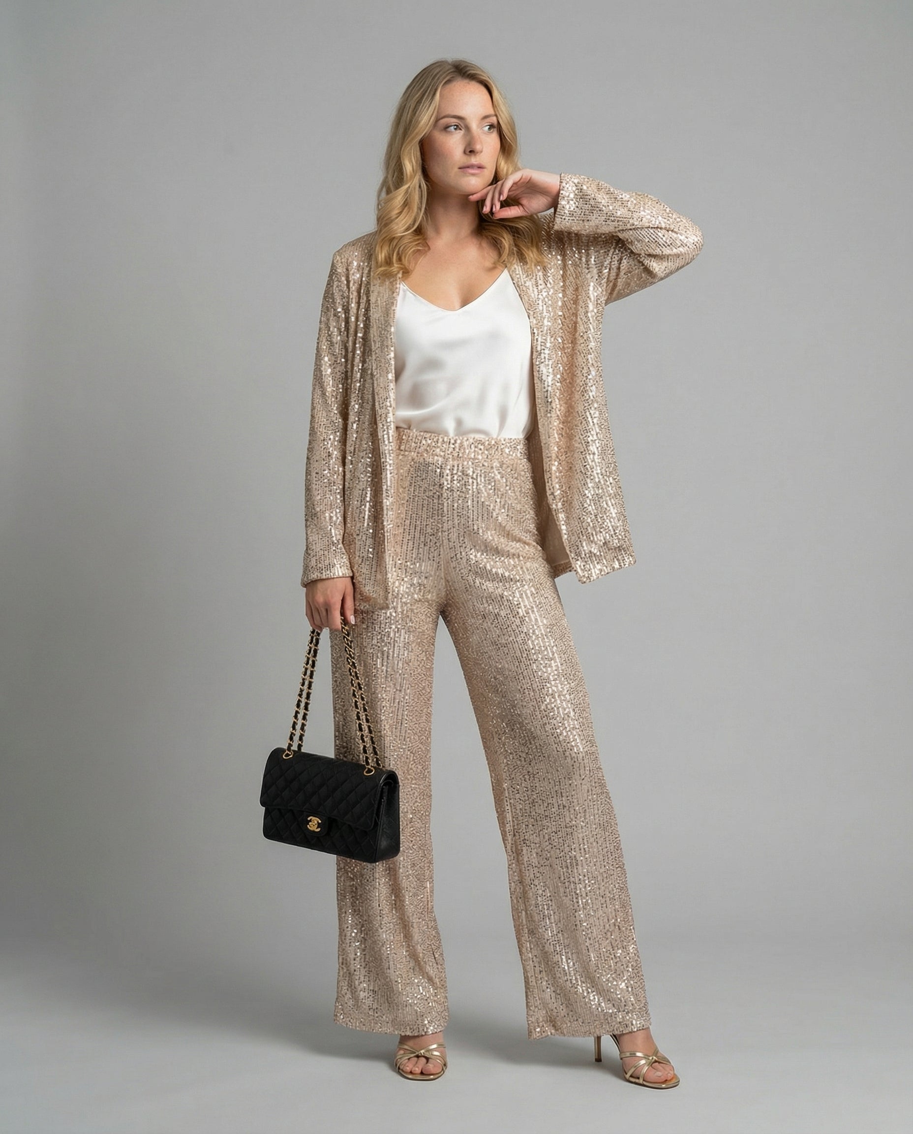 Damen Zweiteiler Hosenanzug | Festliches Outfit