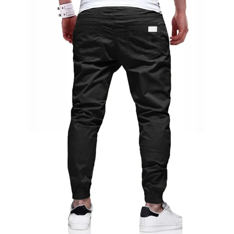Herren Lässige Cargo-Jogginghose | mit Kordelzug