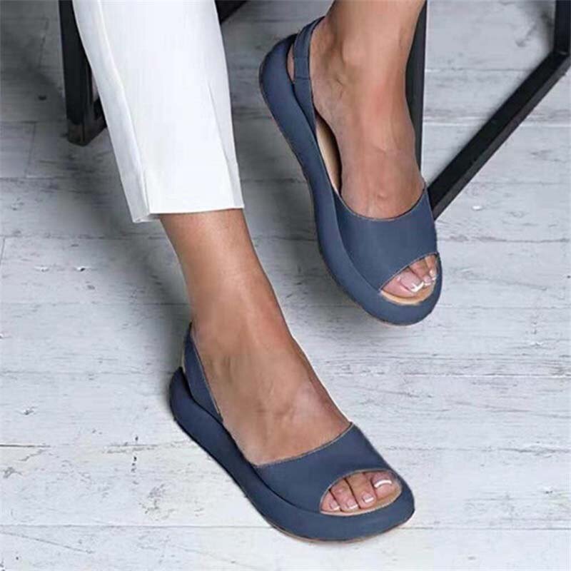 Damen Offene Zehen Slingback-Sandalen | Lässig