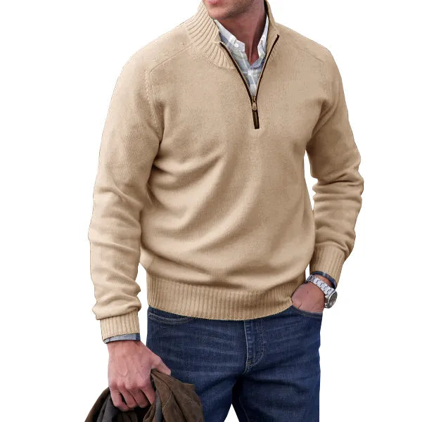 Herren Elegant Pullover | Reißverschluss