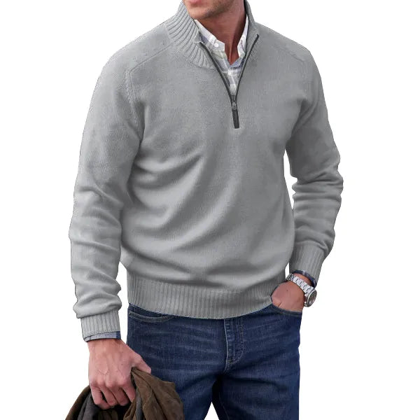 Herren Elegant Pullover | Reißverschluss