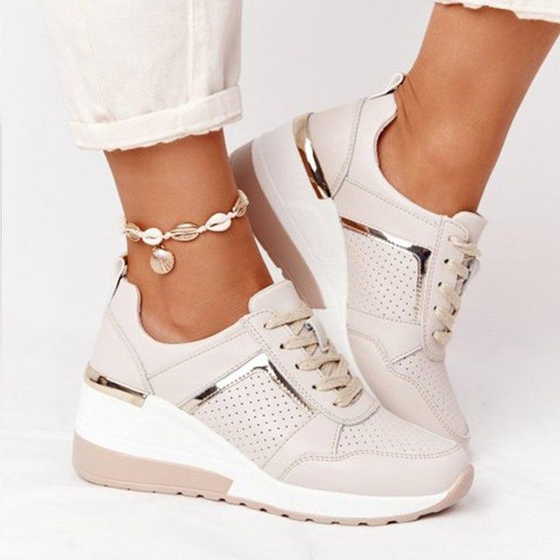Damen Modische Sneaker | Plateau Keil