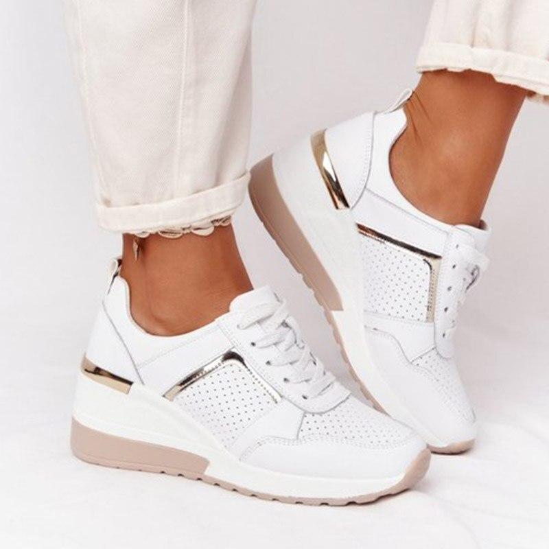 Damen Modische Sneaker | Plateau Keil