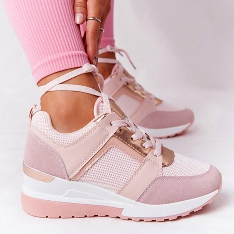Damen Modische Sneaker | Plateau Keil