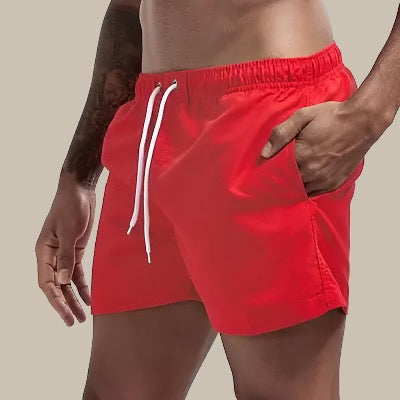 Herren Sommer Badeshorts | mit Kordelzug und Seitentaschen