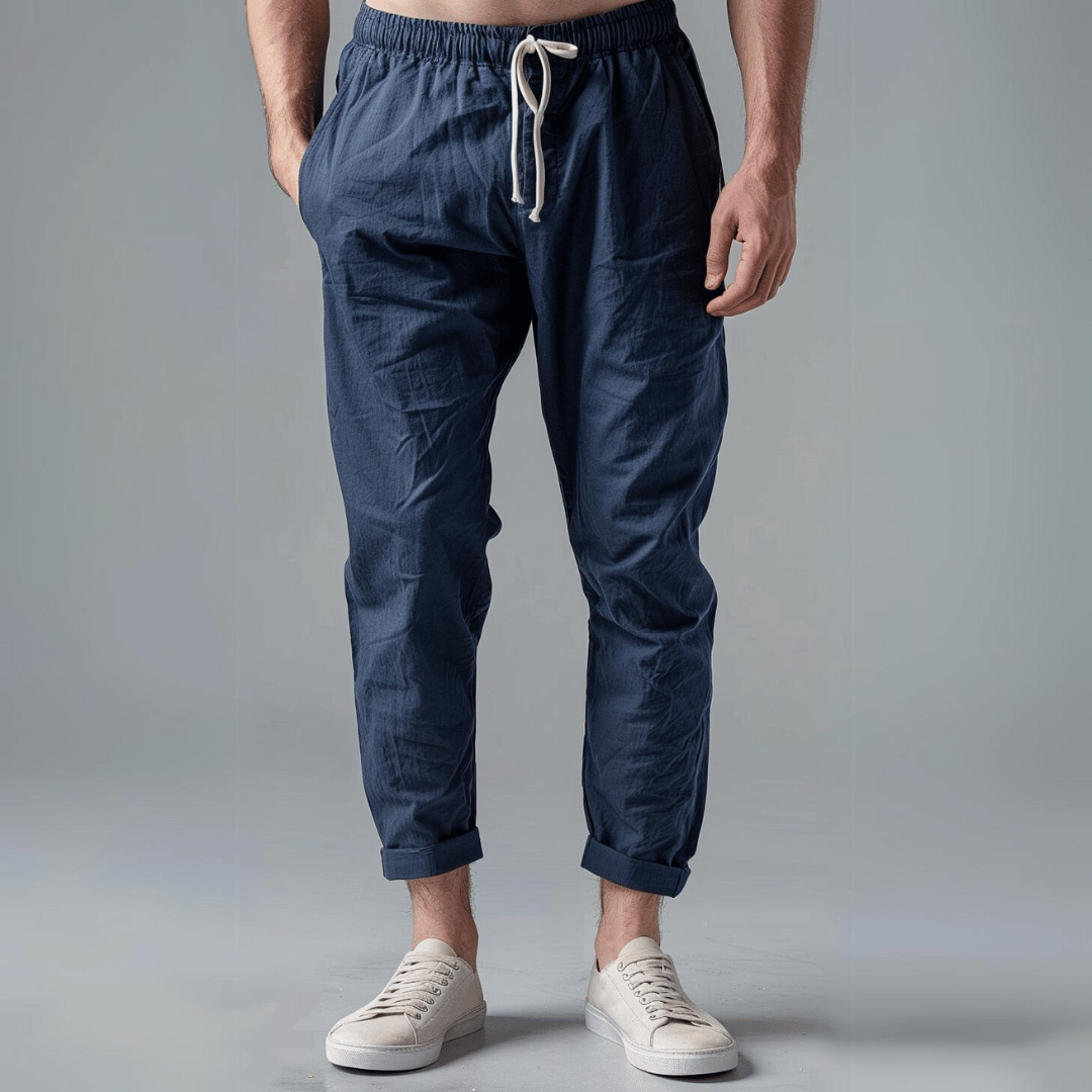Herren Konische Passform Sommerhose | mit Kordelzug