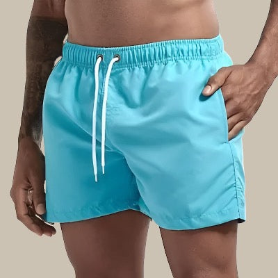 Herren Sommer Badeshorts | mit Kordelzug und Seitentaschen