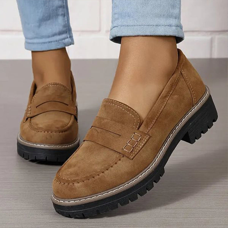 Damen Plateau Loafer | Reinschlüpfen