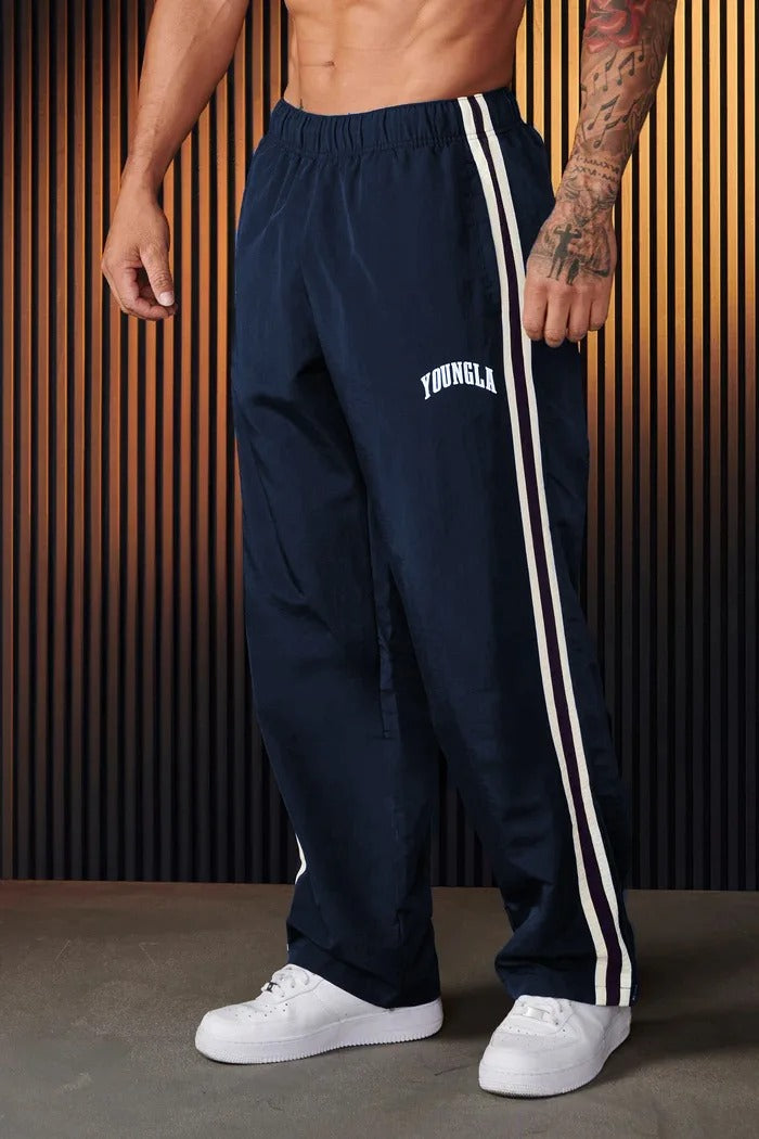 Herren Retro Baggy Gestreift Jogginghose | Lockere Passform