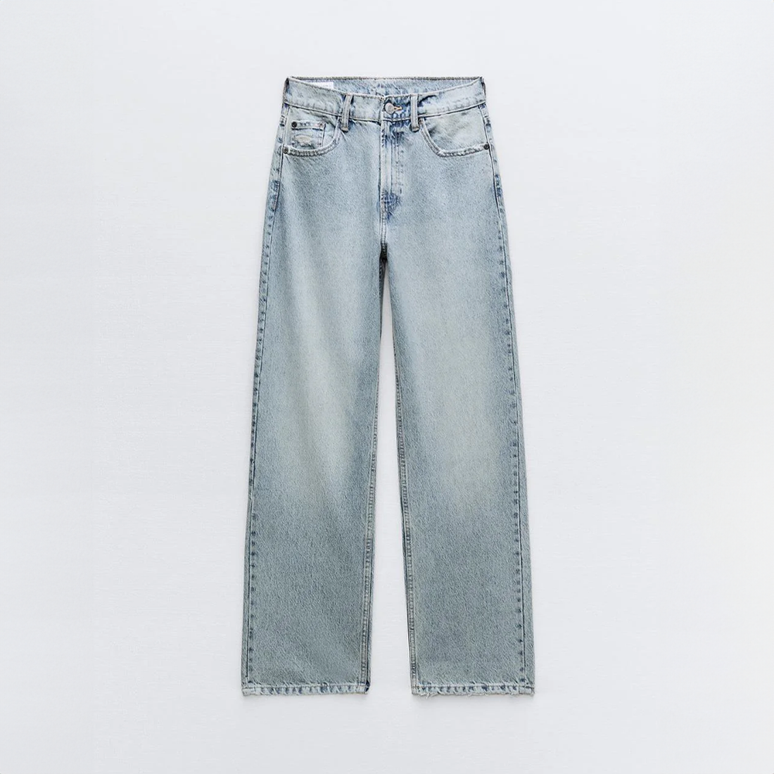 Damen Hoch Tailliert Weit Bein Baggy Jeans | Lässig