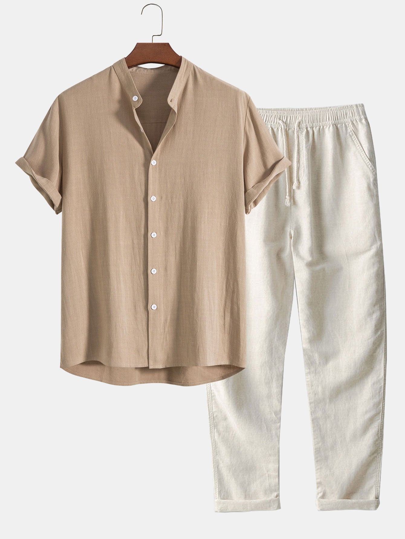 Herren Kurzarmhemd und Hose | Sommer-Set