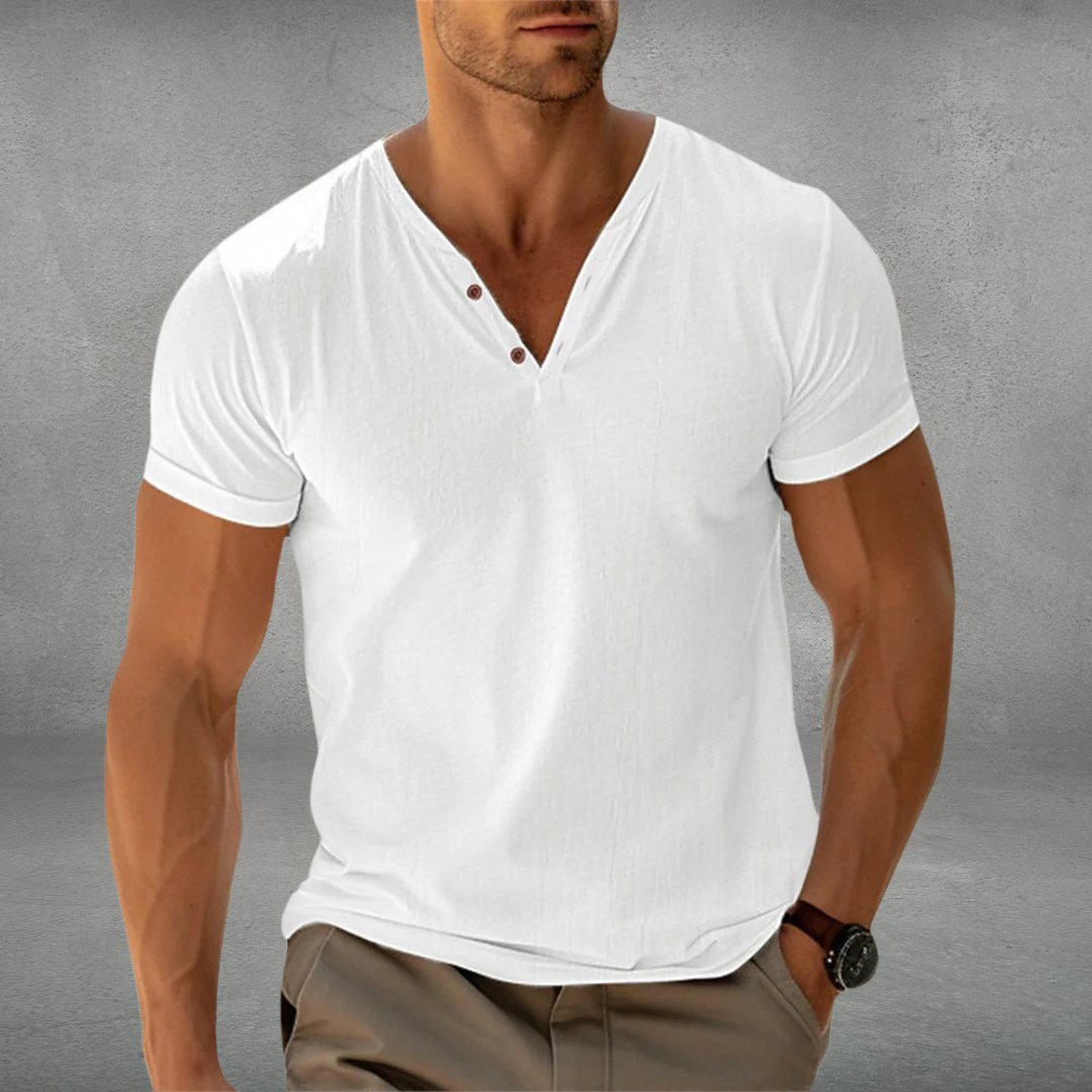 Herren Lässig Kurzarm Polo-Shirt | Schlanke Passform