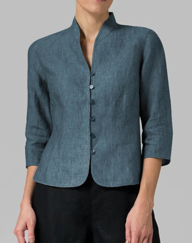 Damen Stehkragen Übergangsjacke | 3/4-Ärmel