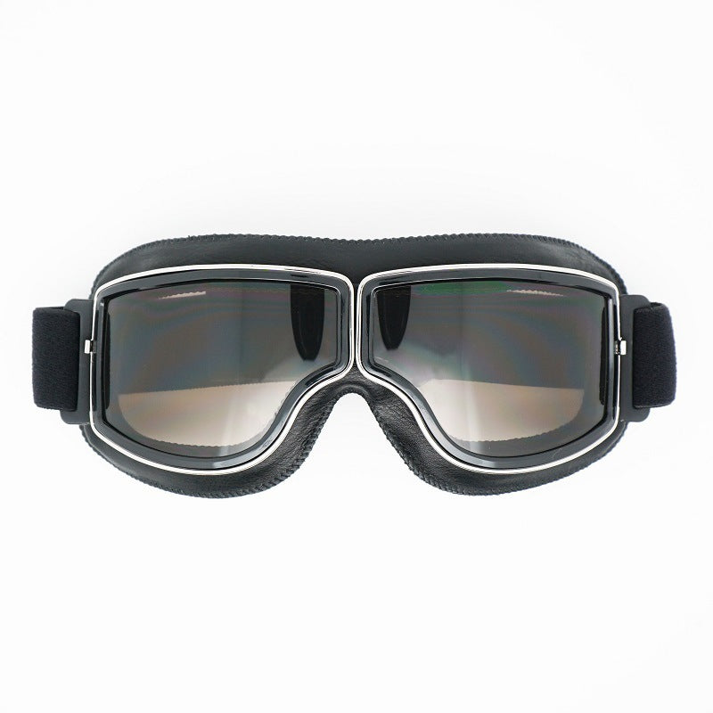 Herren Vintage Motorradbrille | Polarisiert