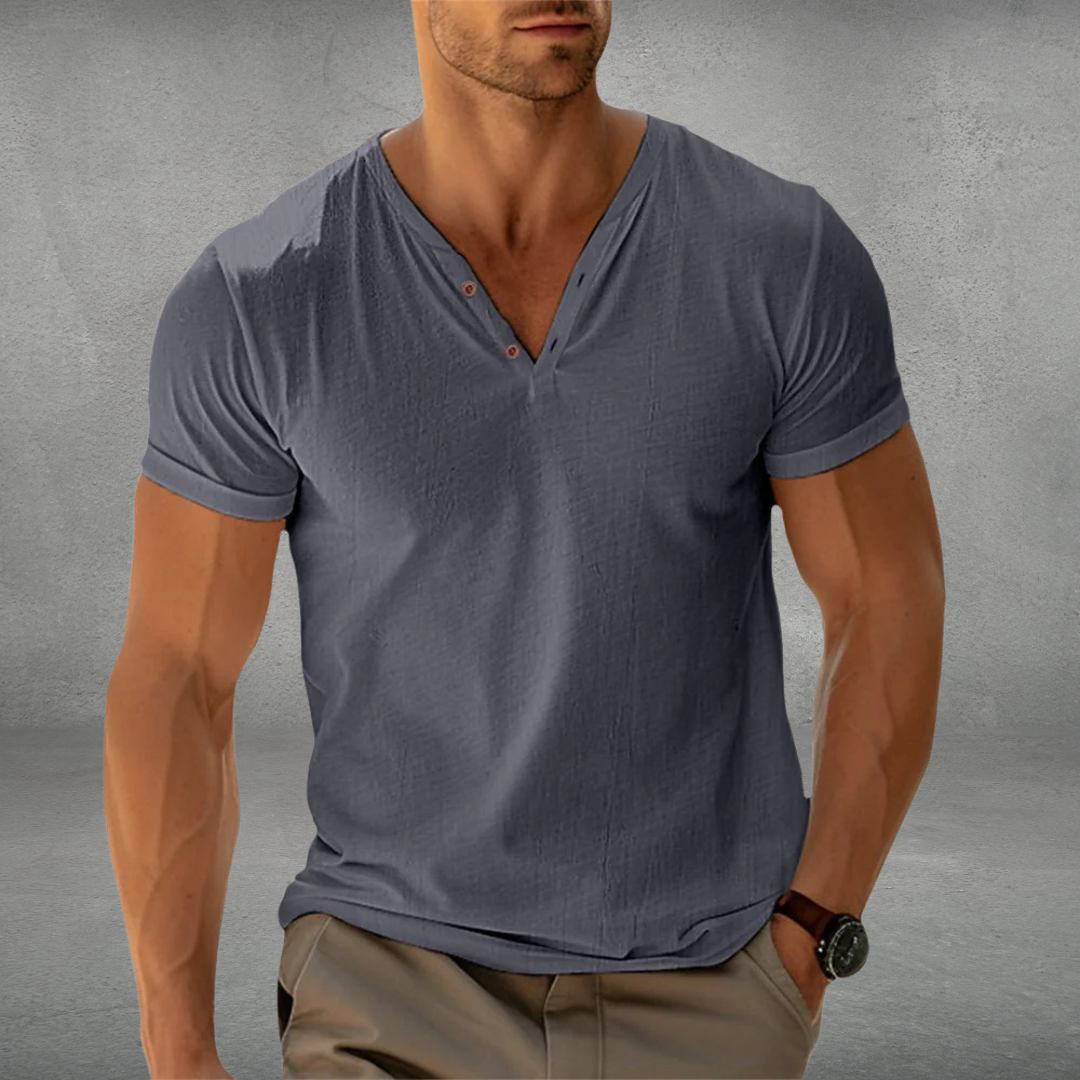 Herren Lässig Kurzarm Polo-Shirt | Schlanke Passform