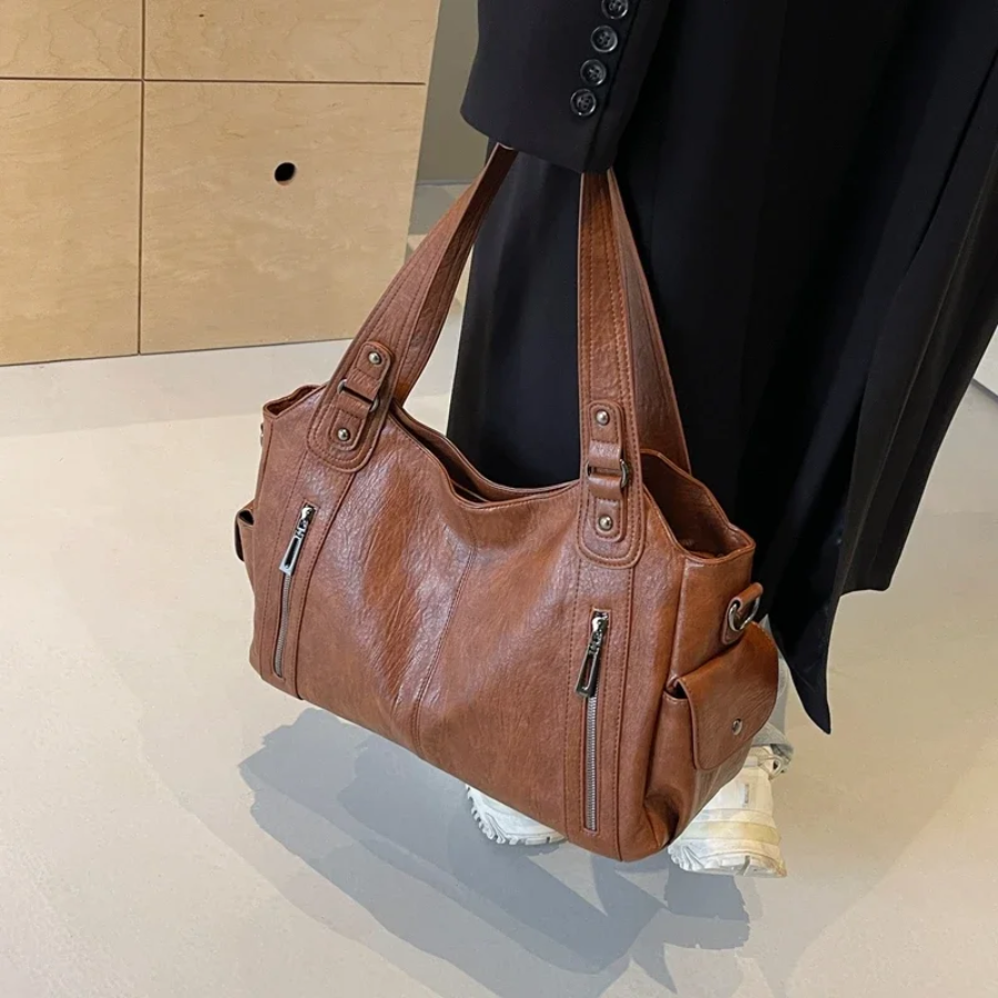 Damen Große Trage Handtasche | mit Optionalem Schultergurt