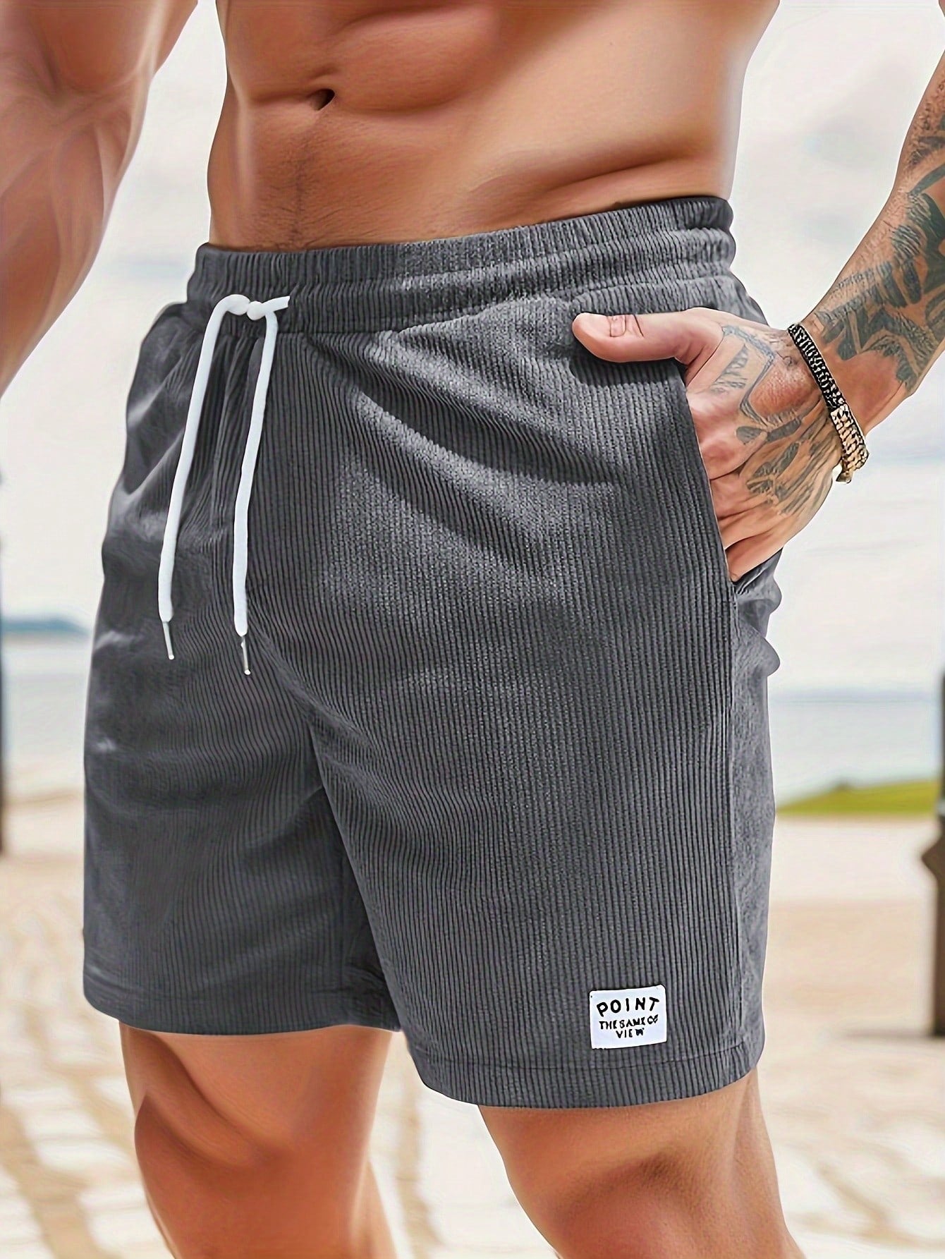 Herren Lässige Strandshorts | Mit Kordelzug