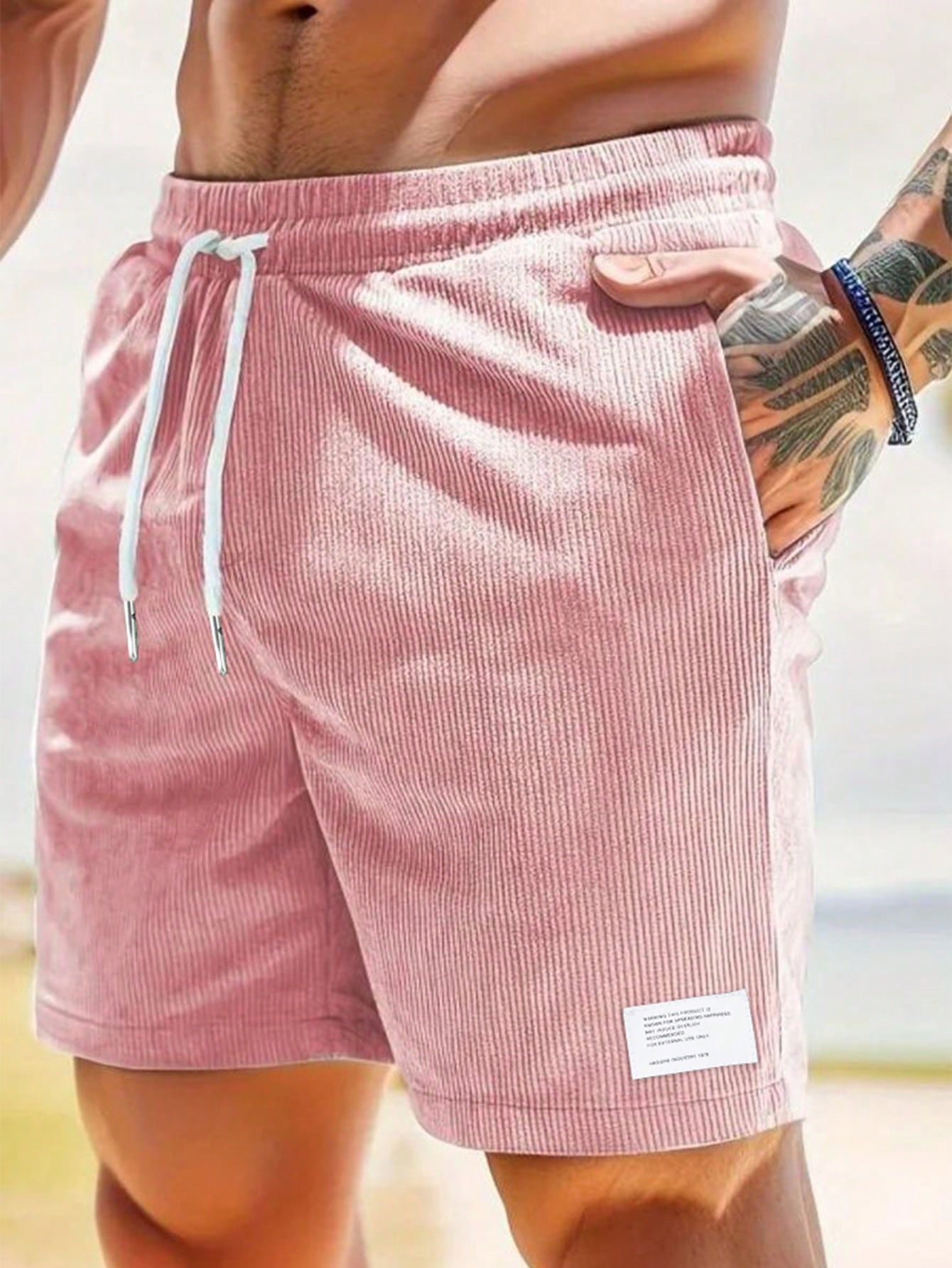 Herren Lässige Strandshorts | Mit Kordelzug