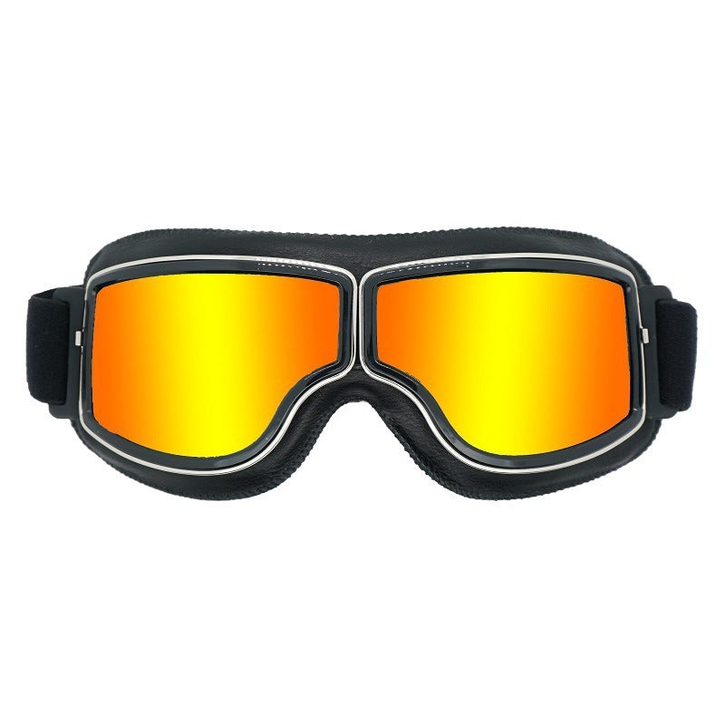 Herren Vintage Motorradbrille | Polarisiert