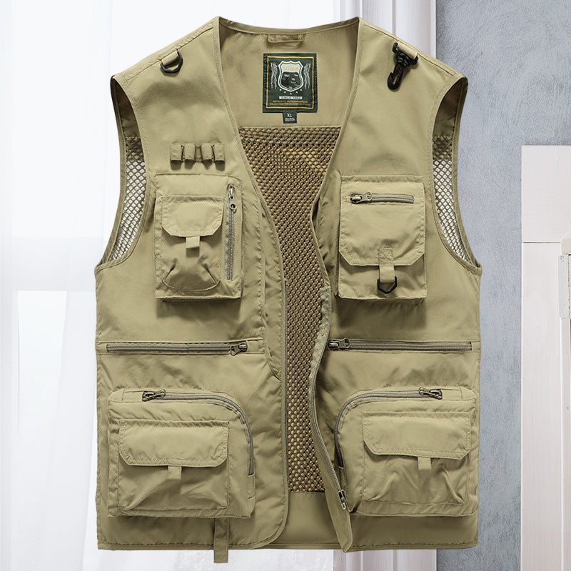 Herren Outdoor Angel und Wander Weste | Mehrere Taschen